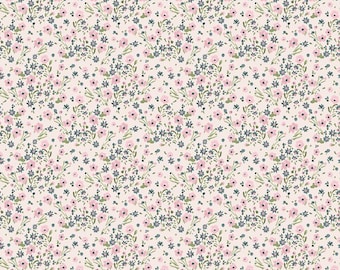 Sketchbook Blossoms Cream by Lisa Audit for Riley Blake Designs, 100% Cotton, C17524-Cream
