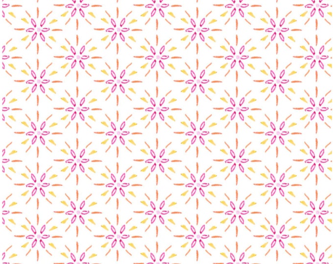 Gabriella - Geo Light Pink for P&B Textiles, 100% Premium Cotton Fabric, GABR-4816-LP