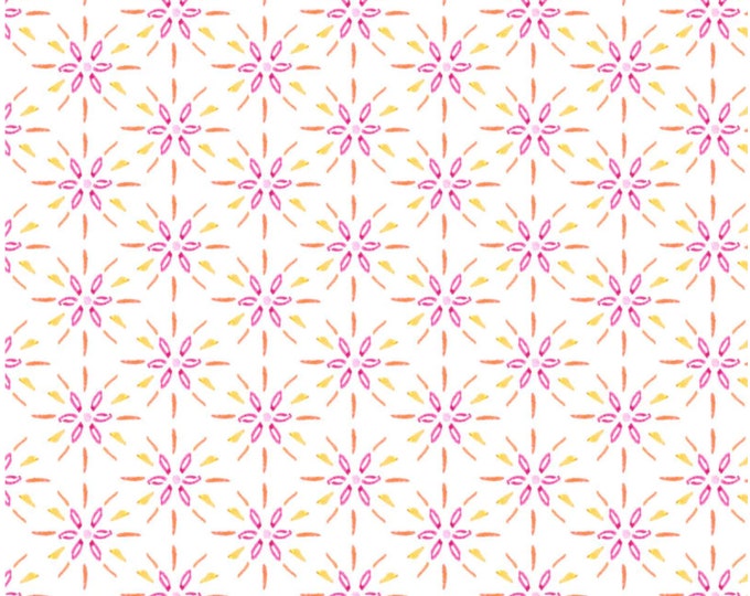 Gabriella - Geo Light Pink for P&B Textiles, 100% Premium Cotton Fabric, GABR-4816-LP