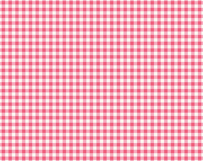 Picnic Florals - Gingham Pink by My Mind's Eye for Riley Blake Designs, 100% Cotton Fabric, C14614-Pink