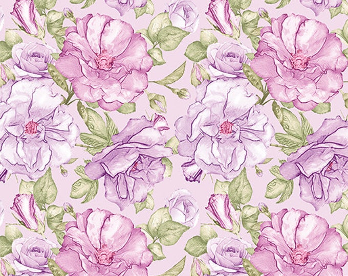 Blossom Lavender - Judy's Bloom Collection by Eleanor Burns for Benartex Designer Fabrics, 100% Cotton Fabric, 13551-62