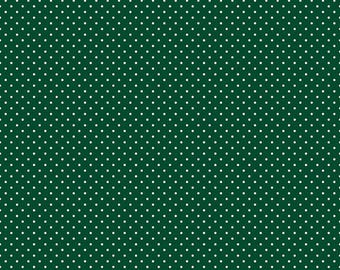 Swiss Dot Christmas Green, 100% Cotton, C670-CHRISTMAS