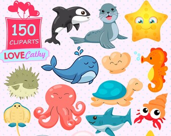 Under The Sea Clipart Etsy