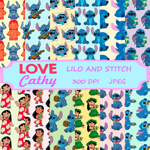 DISNEY Halloween Lilo and Stitch Printed Scrapbook Page Paper Piece -  SSFFDeb