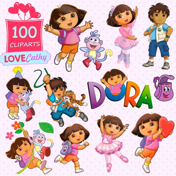 Dora the Explorer Clipart Digital PNG Printable Party - Etsy Dora the Explorer Clipart Digital PNG Printable Party - Etsy