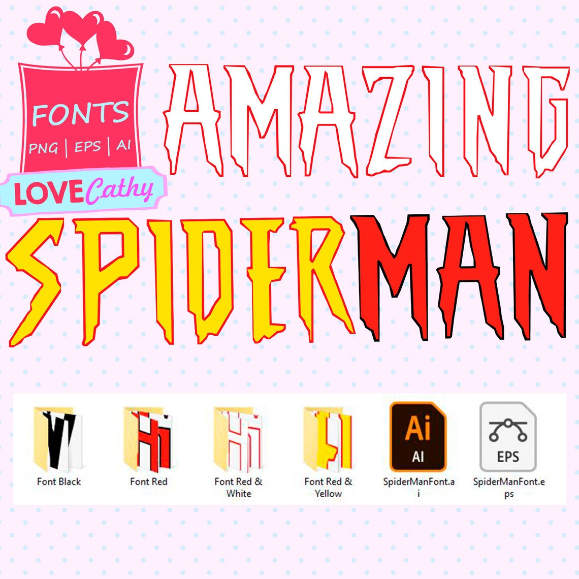 Spiderman Font Digital Font Font Vector PNG Printable | Etsy