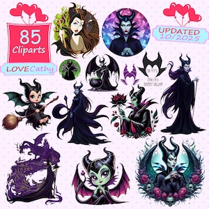 Maleficent, Maleficent Font Vector, Clipart Digital, PNG, Printable, Party, Decoration, Instant download