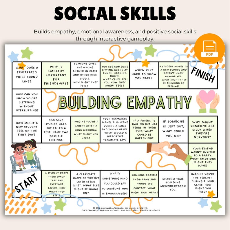 Empathy Board Game for Kids | Social Skills Game | Perspective Taking ...