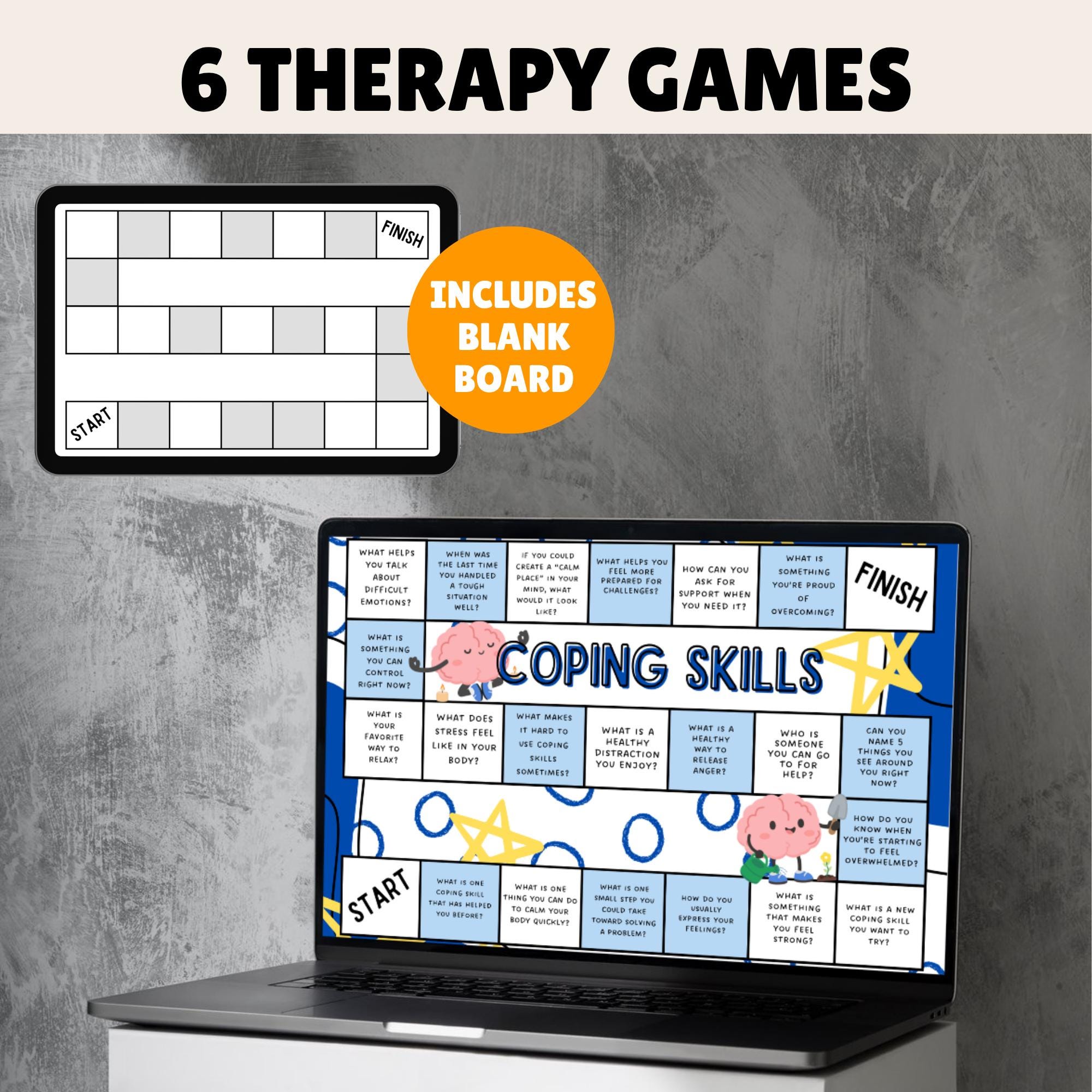 Therapy Board Game Bundle PDF | Coping Skills Activities | Printable ...