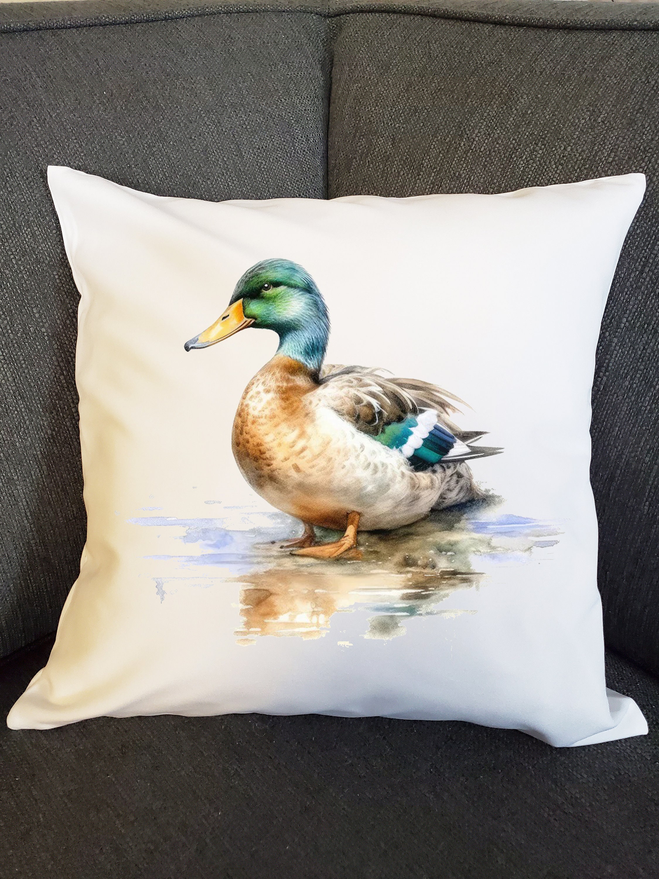 Mallard Duck Pillow Cover Modern Farmhouse and Country Home Decor Design Etsy