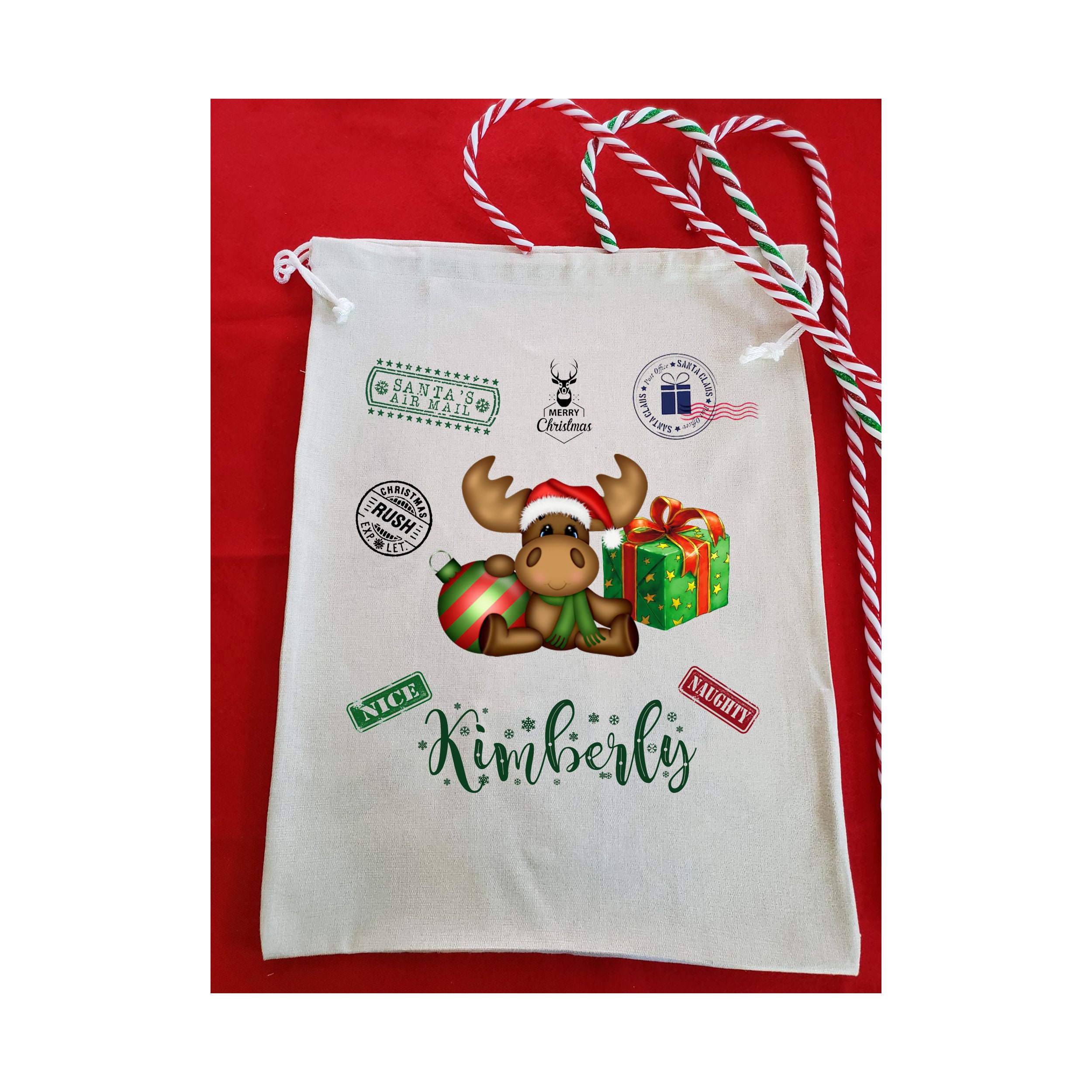 Personalized Santa Sacks That Look Like A Letter From Santa - Etsy