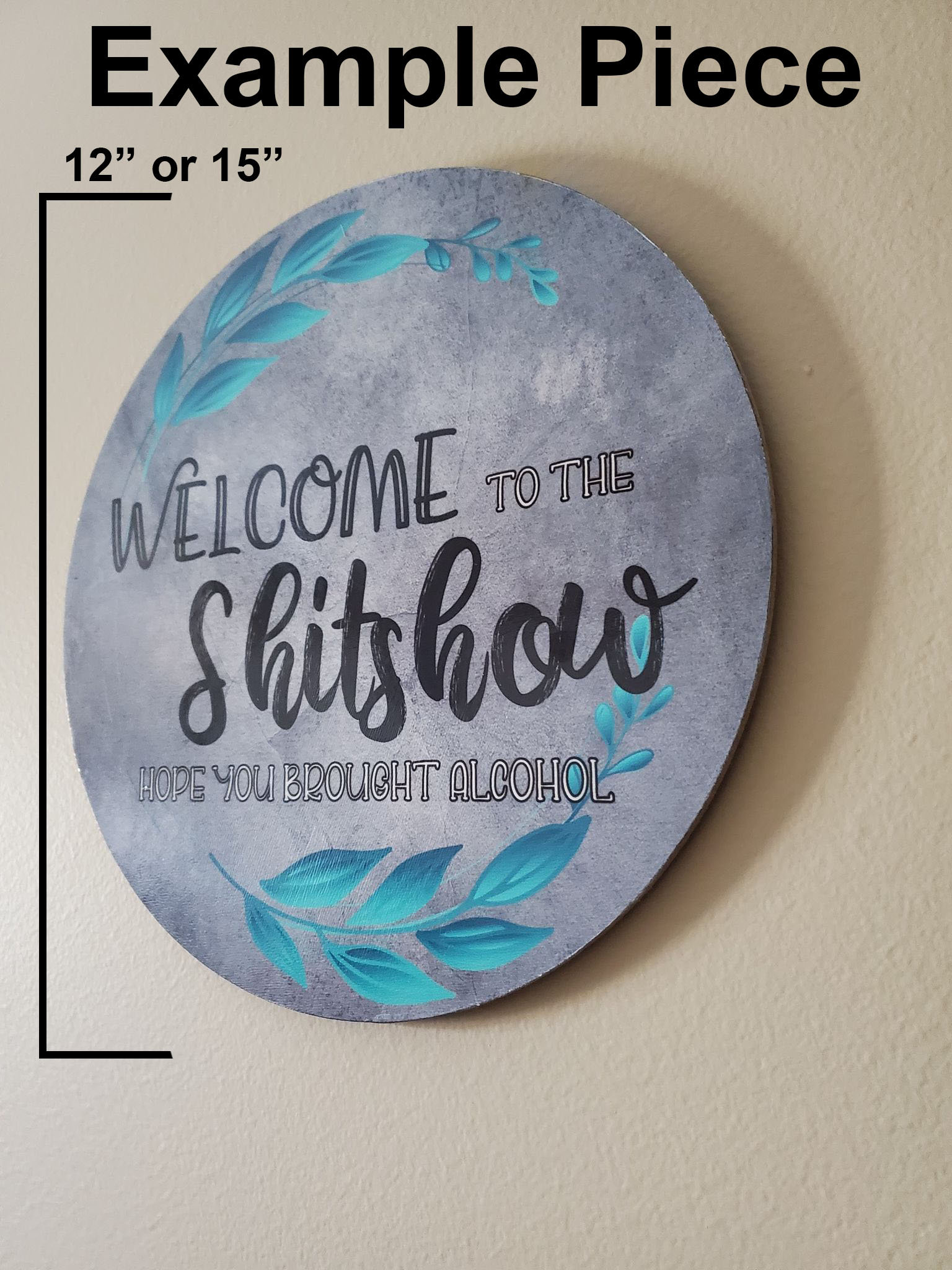 Floral Bienvenido a nuestro letrero de casa para el porche | Etsy