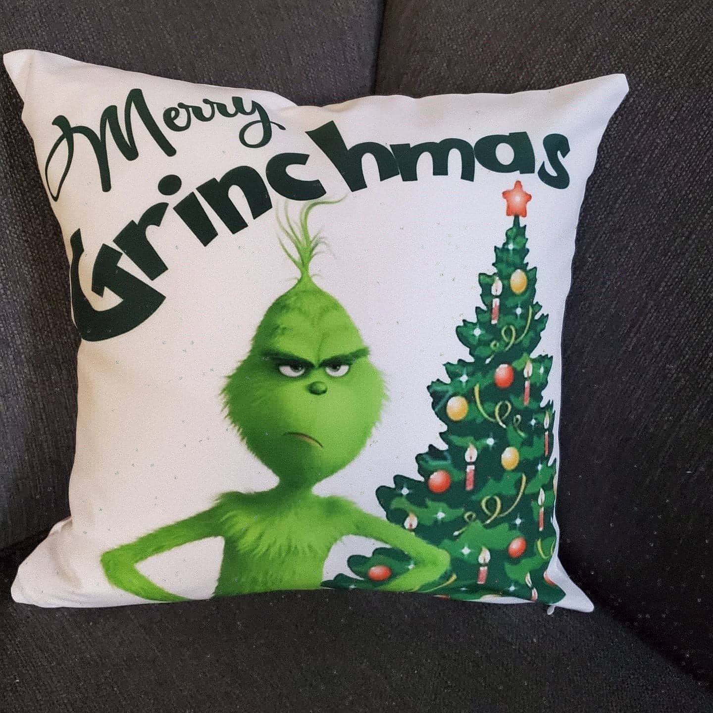 Merry Grinchmas Pillow Cover the Grinch Christmas Decor Etsy