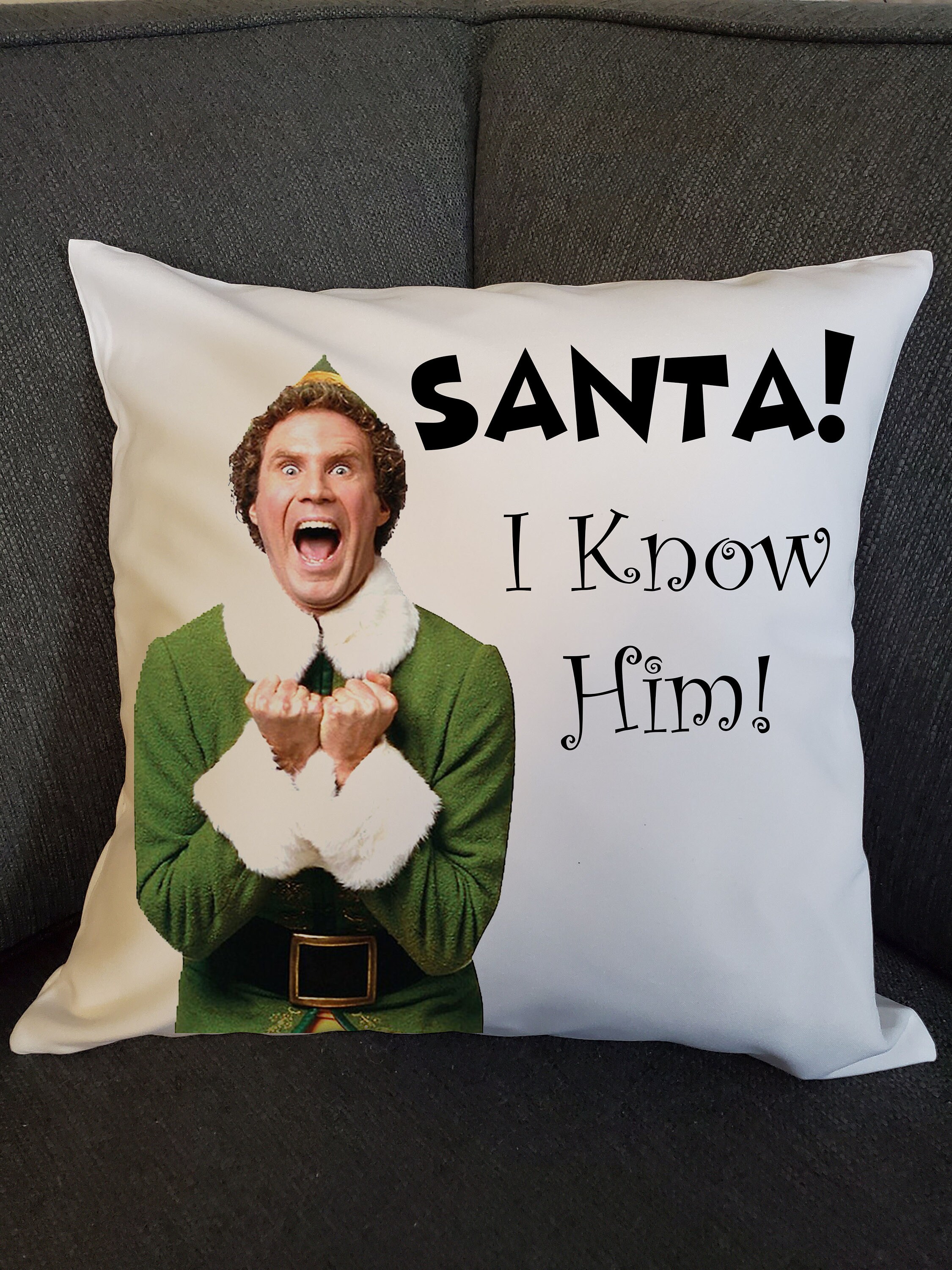 Buddy the Elf Pillow Cover Movie Pillow Cover Funny Etsy.de