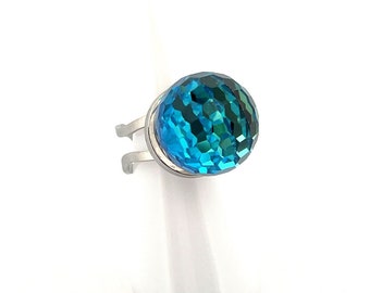 Vintage 18mm Swarovski Fireball Statement Ring