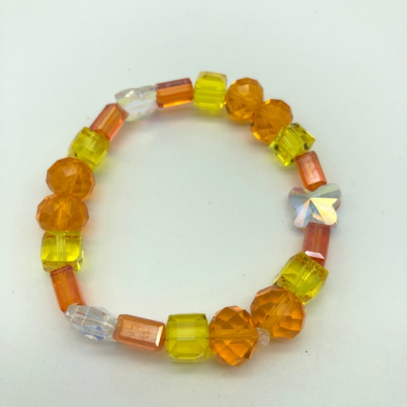 Stretchy Amber Children Bracelets Clear Stretchy Amber Children Bracelets Clear