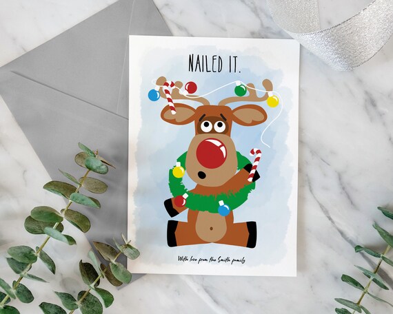 Printable Christmas Card Template Instant Download Editable | Etsy