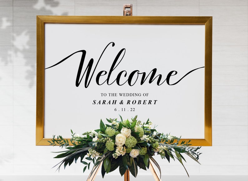 Editable Wedding Welcome Sign Template Printable Wedding - Etsy