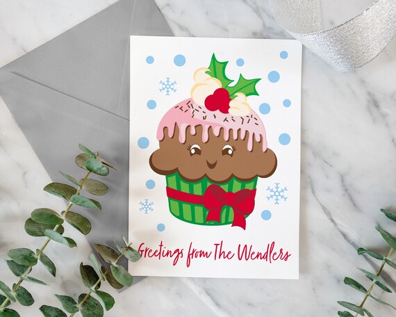 Printable Christmas Card Template Instant Download Editable | Etsy
