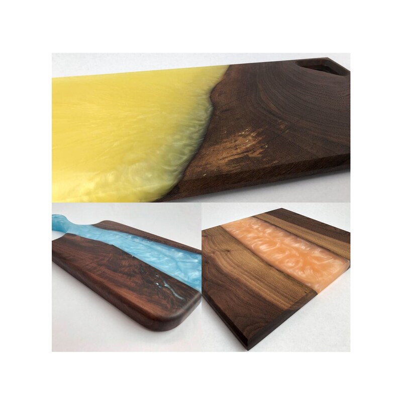 CUSTOM Wood & Resin Charcuterie Board engraving Available Etsy UK