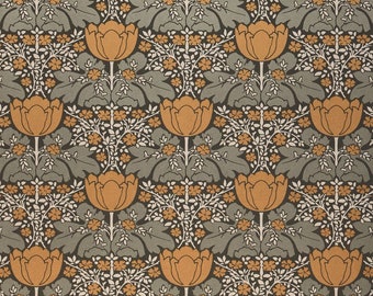 Art Nouveau Vintage Wallpaper Full Roll Funky Bohemian Wall Decor (Available in 2 Different Colors)