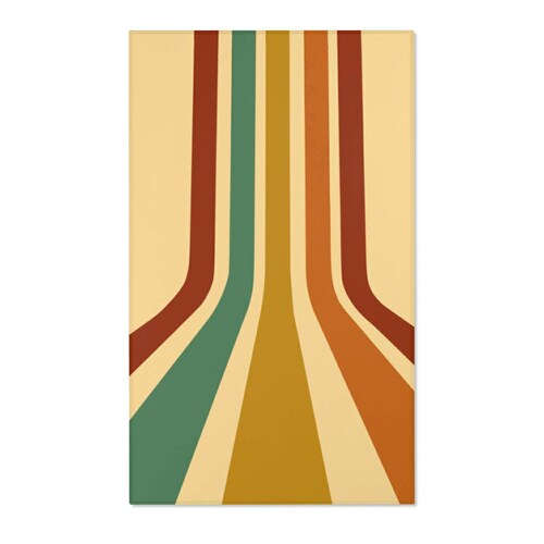 Mod Abstract Area Rugs Retro Vintage Funky Carpet 3 Sizes to Etsy