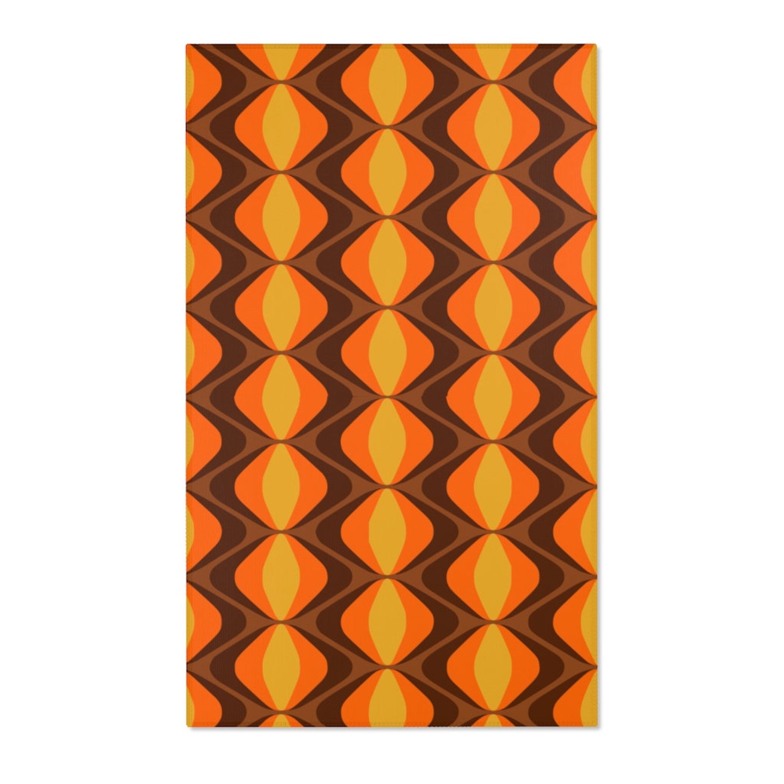 Mod Patterns Area Rugs Retro Vintage 60s 70s Funky Boho Carpet Etsy