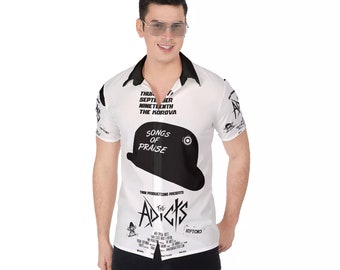The Adicts Punk All-Over Print Hawaiian Button Down Shirt Rock Bands Series