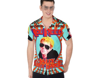 Sally Can't Dance Indie All-Over Print Hawaiian Button Down Shirt Rock Bands Series