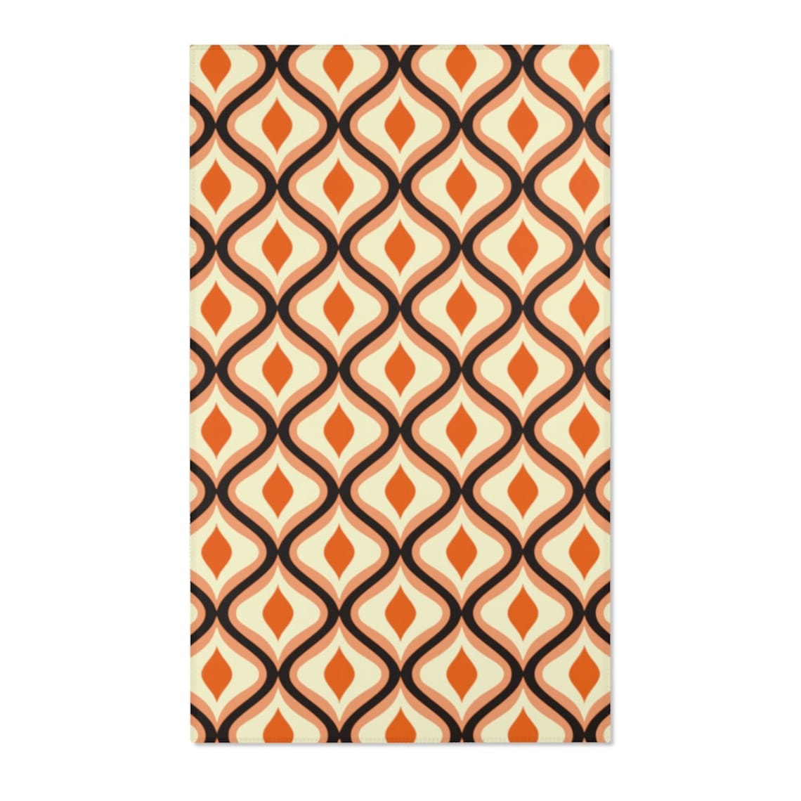 70s patterns Area Rugs Retro Vintage Funky Carpet 3 Sizes to Etsy