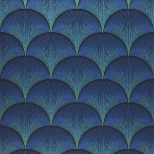 Art Deco Vintage Wallpaper Full Roll Funky Bohemian Wall Decor Available in 2 Different Colors image 4