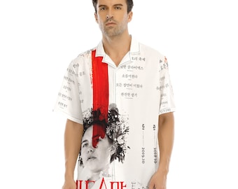 Midsommar Japanese Poster All-Over Print Hawaiian Button Down Shirt Cult Movies Series
