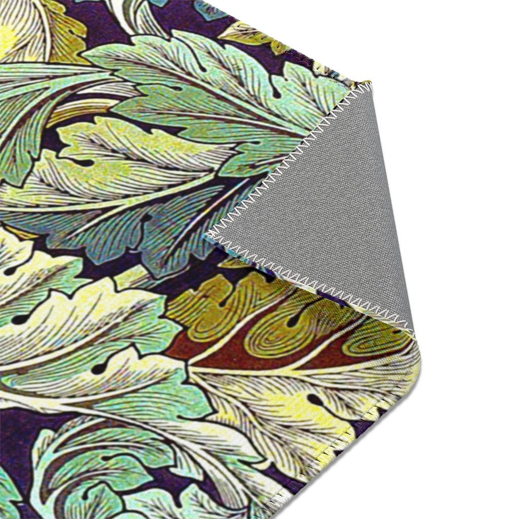 Art Nouveau Area Rugs Retro Vintage Funky Boho Carpet 3 Etsy