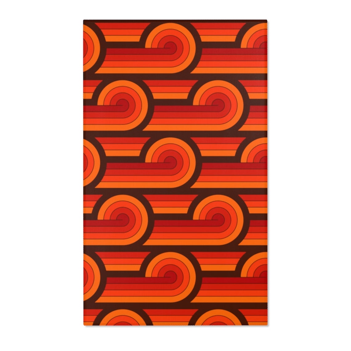 70s Abstract Pattern Retro Design Funky Vintage Boho Carpet Etsy