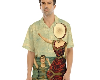 Neutral Milk Hotel All-Over Print Hawaiian Button Down Shirt Rock Bands Series
