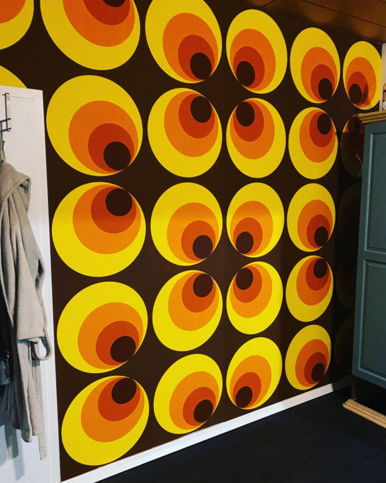 Sold Per Full Roll Only 20.47in x 33ft Old Japan Vintage Wallpaper Retro Funky Home Decor
