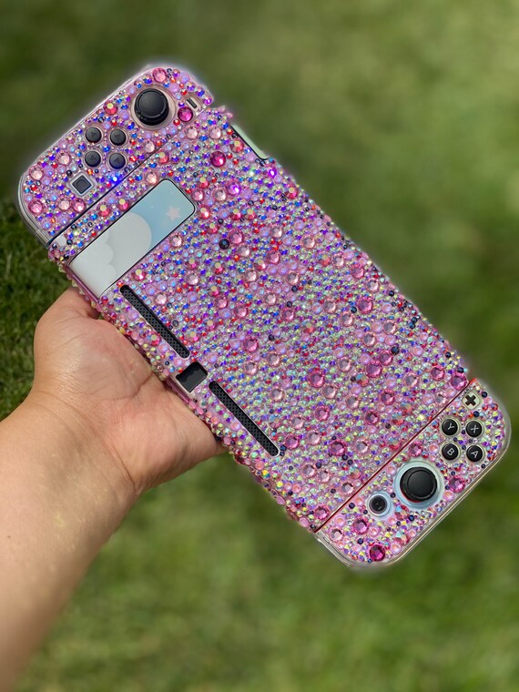 rhinestone nintendo switch case