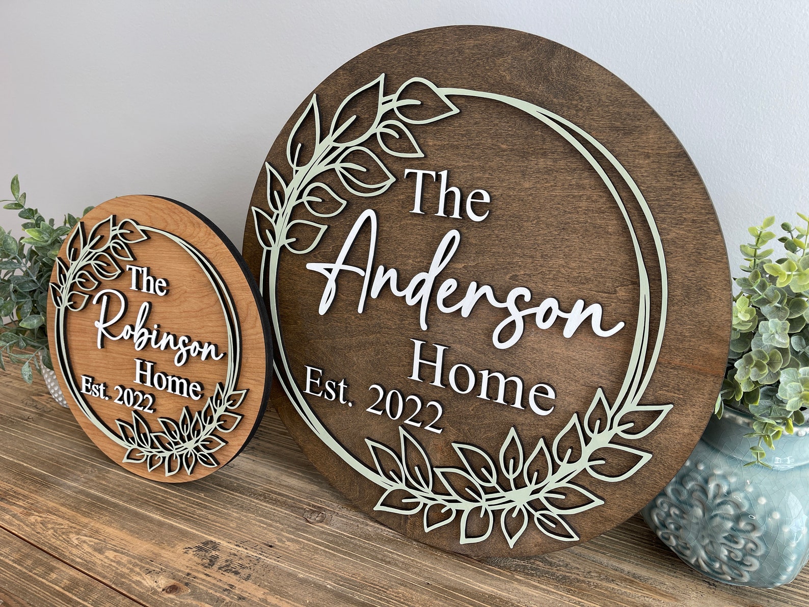 Family Name Sign Family Home Sign House Warming Sign Custom Etsy