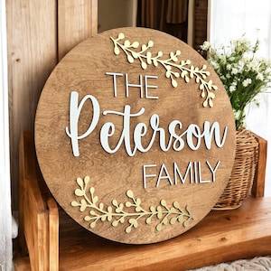 Family Name Sign, Family Home Sign, Housewarming Sign, Last Name Wood Sign, Custom Wood Sign, New Home Sign, Wedding Gift, Anniversary Gift