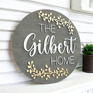 Family Name Sign, Family Home Sign, Housewarming Sign, Last Name Wood Sign, Custom Wood Sign, New Home Sign, Wedding Gift, Anniversary Gift