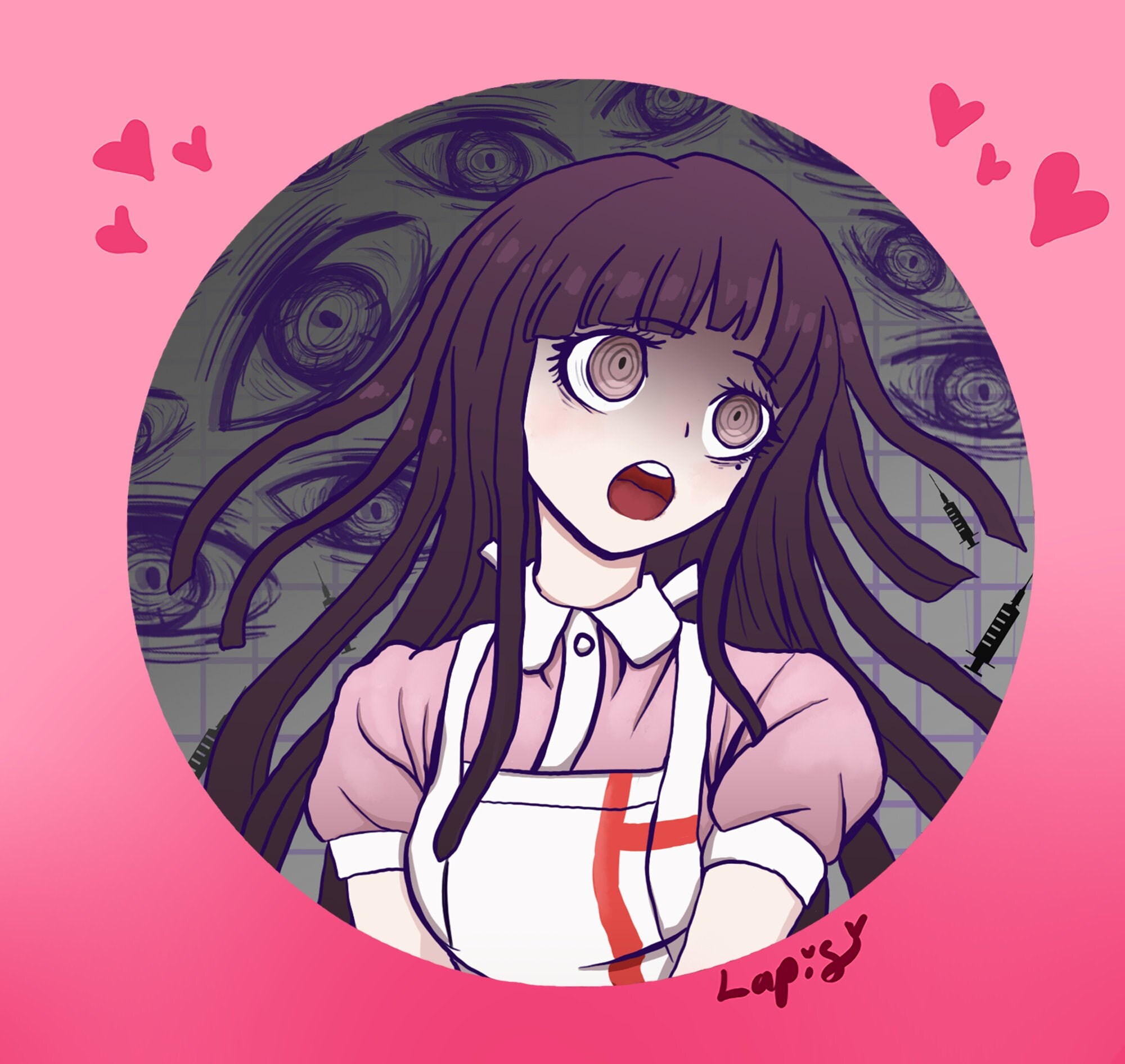 Danganronpa Mikan Tsumiki Pinback Button Etsy