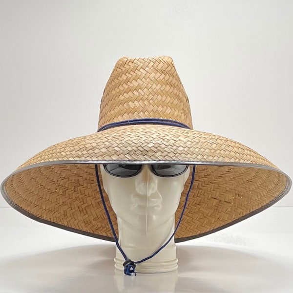 Ultimate sun coverage! The Meg-Straw Hat, approx. overall size 21 x 20 sometimes a bit bigger, all Natural grown and handmade, a must have!