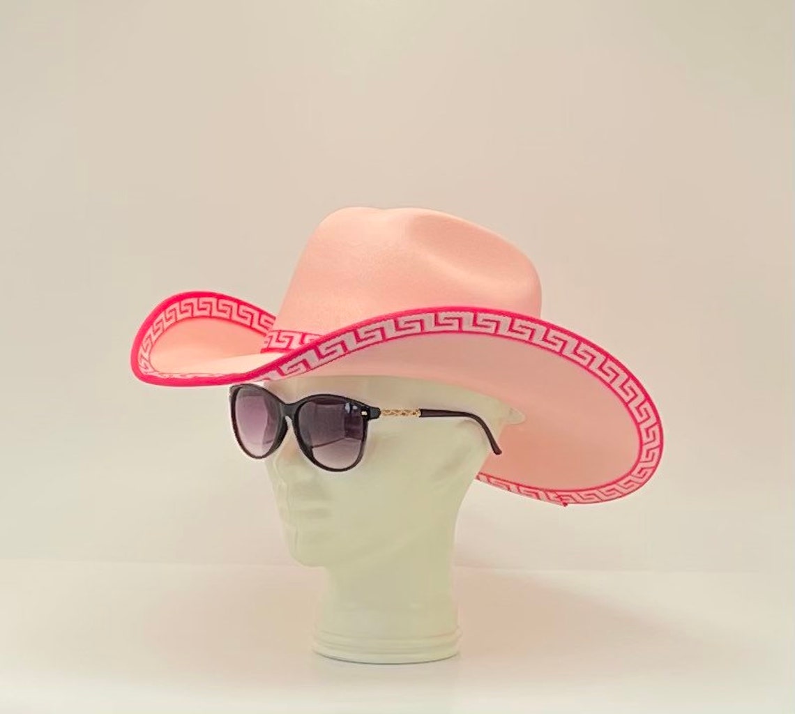 Pink Ladies Cowboy Hat talla general 16 x 16 hecho a mano y Etsy