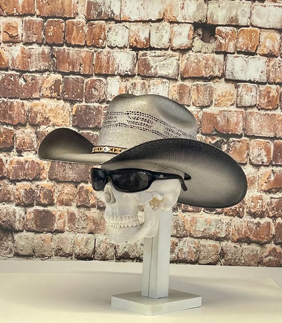Bullhide Gray/black Cowboy Straw Hat, Brim Size 4” Inches Bullhide Gray/black Cowboy Straw Hat, Brim Size 4” Inches
