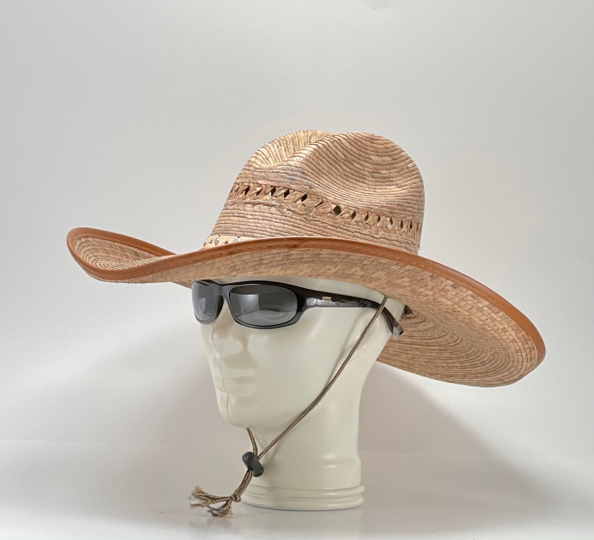 Gus Straw Hat overall size 18 x 17 ventilated light and Etsy