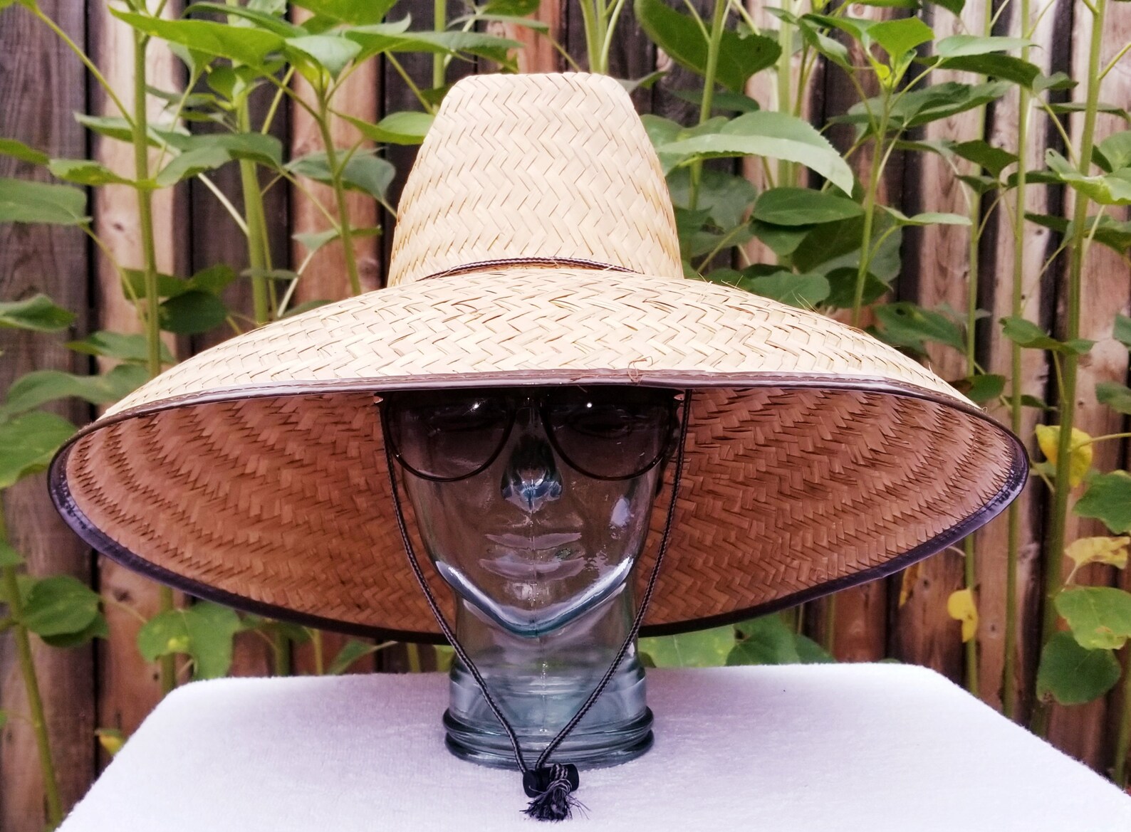 Ladies Jumbo Brown Gardening Straw Hat Aprox 21x21 Maximum Etsy