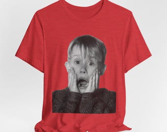 Camiseta navideña de Home Alone, camiseta de McCauley Culkin, regalo navideño de Kevin McCallister, talla grande disponible
