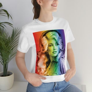 Dolly Parton Unisex Rainbow Graphic T-Shirt