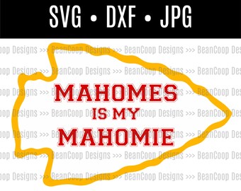 Mahomes Mahomie Superbowl Kansas City Chiefs Camisa de archivo Taza Onesie Decal