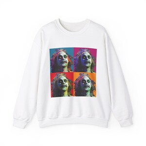 Beetlejuice Warhol Pop Art T-shirt Halloween Shirt Rainbow Sweatshirt Sweater Multi-colored Spooky Vibes Fall Michael Keaton Lydia